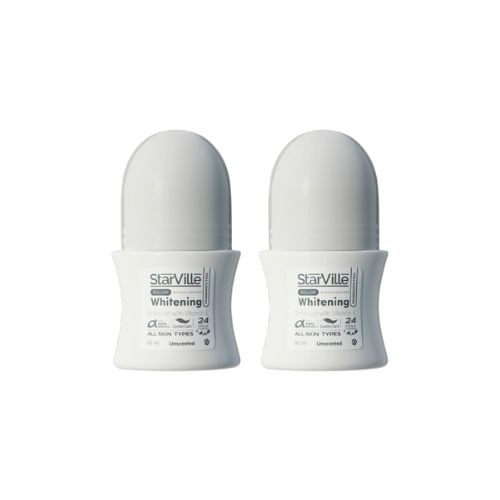 ستارفيل مزيل عرق بدون رائحه ابيض 60 مل 1+1 خصم 50%